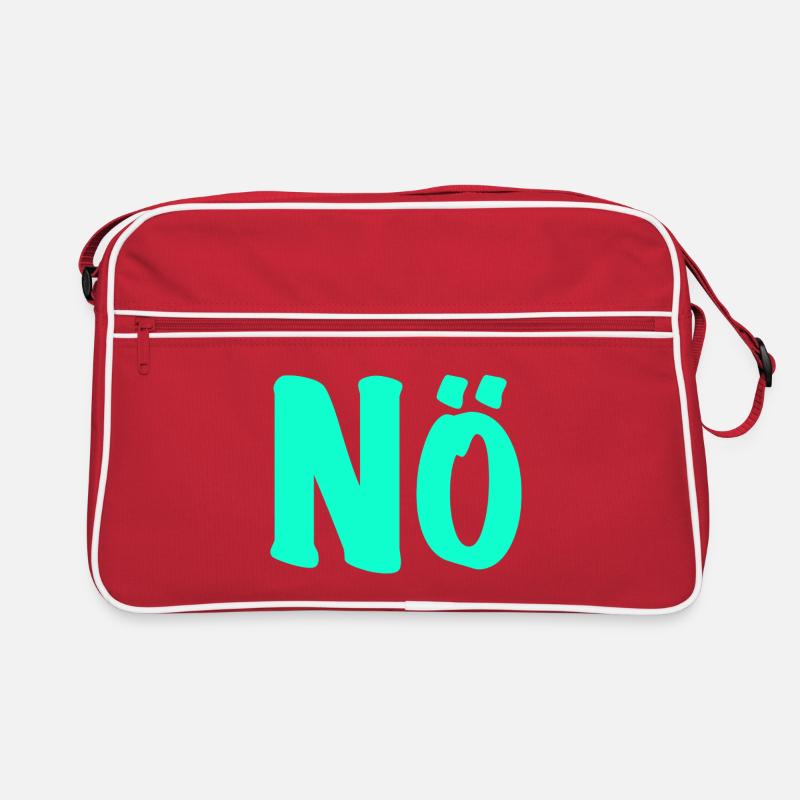 NÖ - null Bock - anti - dagegen Retro Tasche