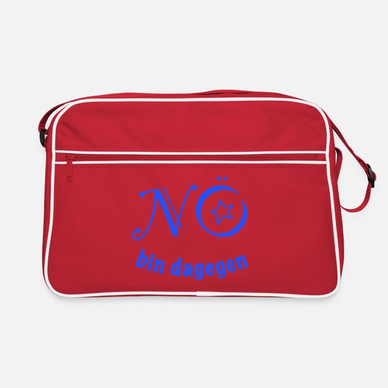 NÖ - bin dagegen!  Retro Tasche