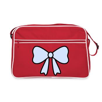 Conception délicate de l’arc bleu clair - Sac Retro - rouge/blanc - Devant