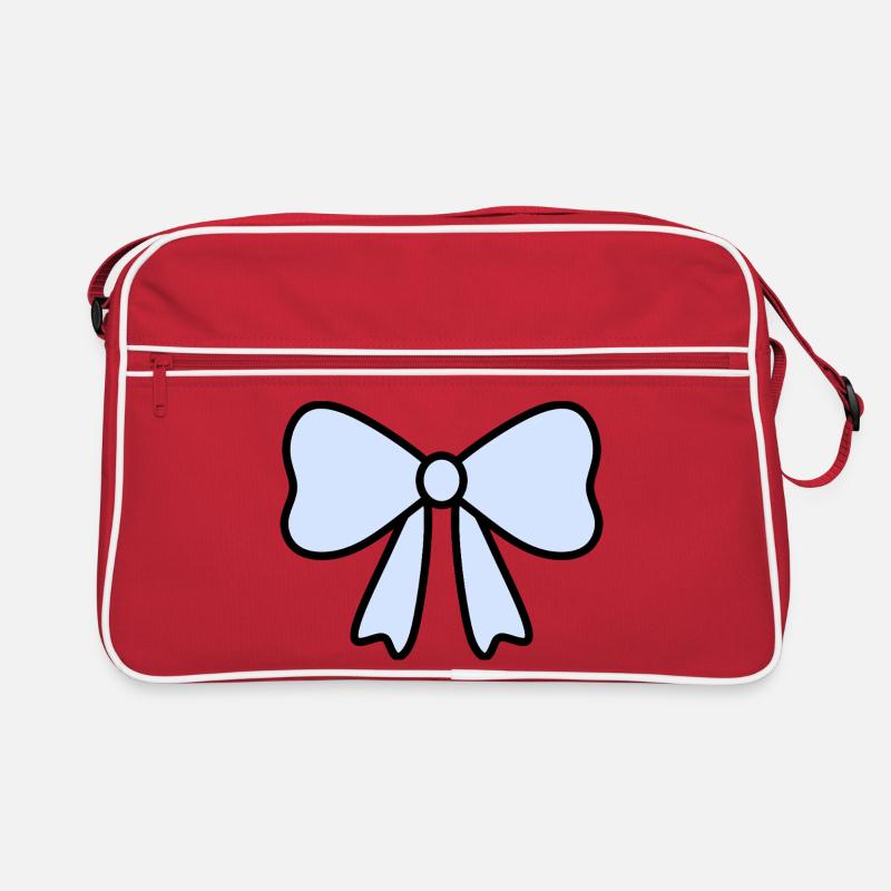 Delicate Light Blue Bow Design Retro Bag
