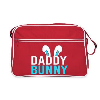Werdende Mutter Ostern Gender Reveal - Retro Tasche - Rot/Weiß - Vorne