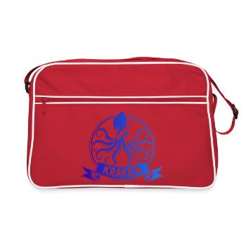 Kraken Krake Tintenfisch Octopus - Sac Retro - rouge/blanc - Devant