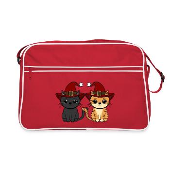 Chats Noël - Sac Retro - rouge/blanc - Devant