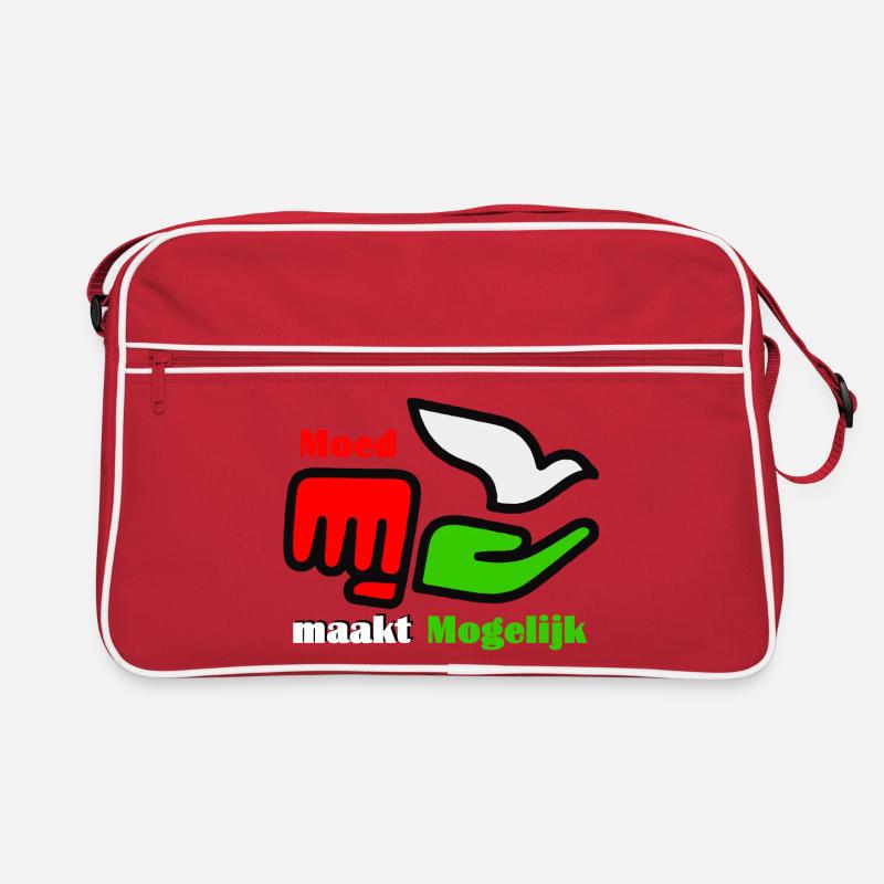 Courage Makes Possible Logo Retro Bag