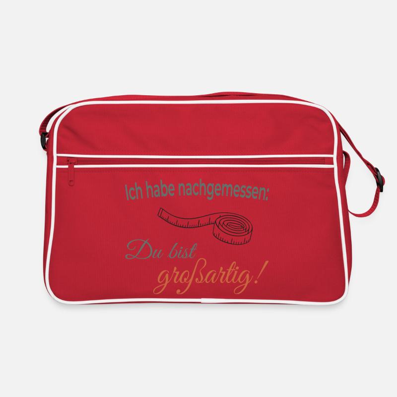 I measured: You're great Retro Bag