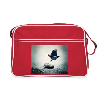 Le Vol du Corbeau - Sac Retro - rouge/blanc - Devant