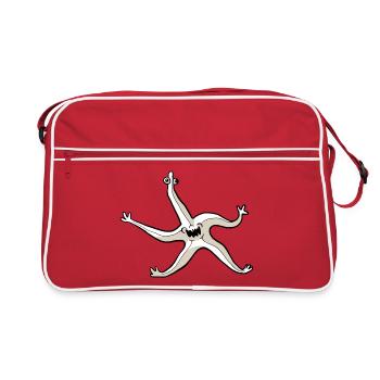 Quirky Starfish - Retro Bag - red/white - Front