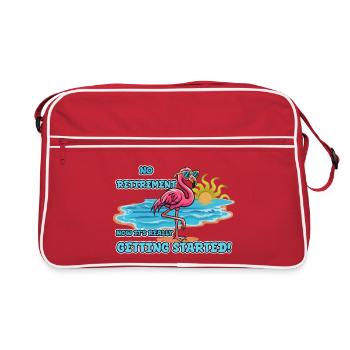 No retirement. Now it's just getting started! - Retro Bag - red/white - Front