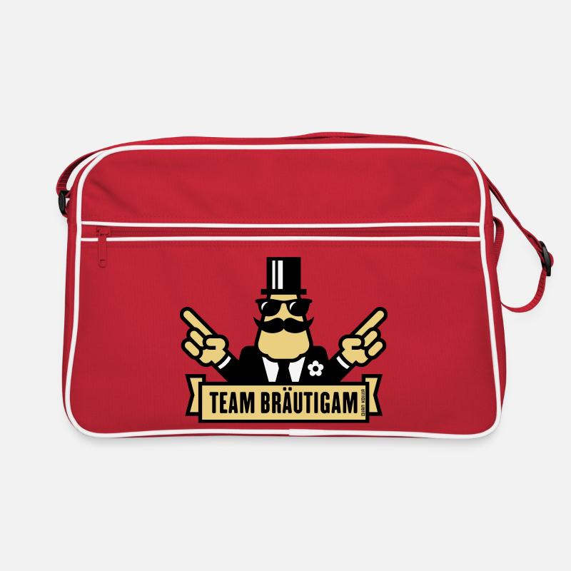 Team Bräutigam Handzeichen (Polterabend JGA / 3C) Retro Tasche