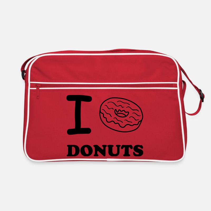 I Love Donuts Retro Tasche