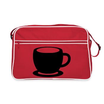 Tea Cup - Retro Tasche - Rot/Weiß - Vorne