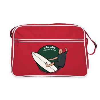 Raglan New Zealand World Class Left Hand Surf - Retro Bag - red/white - Front
