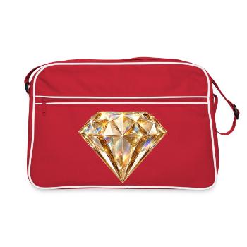Golden Diamond Shine - Retro Bag - red/white - Front