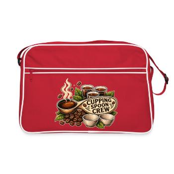 ÉQUIPE DE LA CUILLÈRE À VENTOUSE - Sac Retro - rouge/blanc - Devant