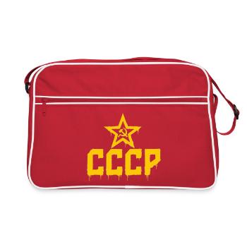CCCP - Soviet Union - Sowjetunion - UdSSR - Retro Tasche - Rot/Weiß - Vorne
