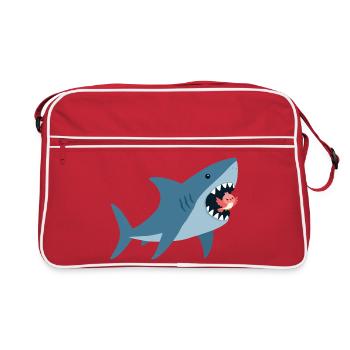 Hai - Retro Tasche - Rot/Weiß - Vorne