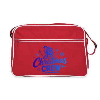 Christmas Crew Schneemann - Retro Tasche - Rot/Weiß - Vorne
