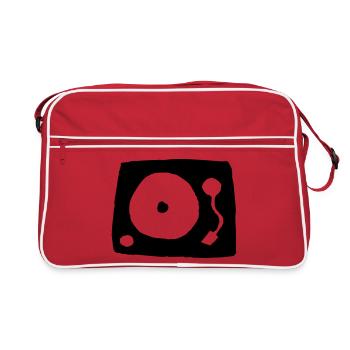 tourne-disque - Sac Retro - rouge/blanc - Devant