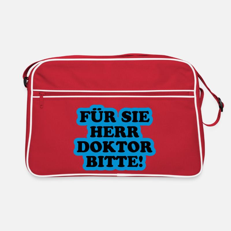 Für Sie Herr Doktor bitte Retro Tasche