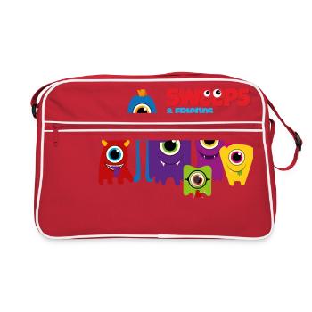 Monster / AlienFamily - Retro Bag - red/white - Front