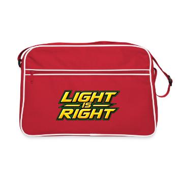 Light is right - Sac Retro - rouge/blanc - Devant