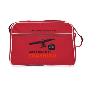 RC Model Planes Airplane Aircraft Pilot Funny Gift - Retro Bag - red/white - Front