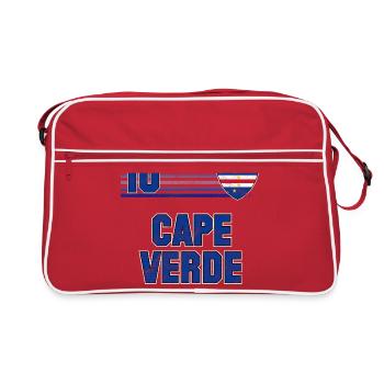 Kap Verde Fußball Mannschaft - Retro Tasche - Rot/Weiß - Vorne