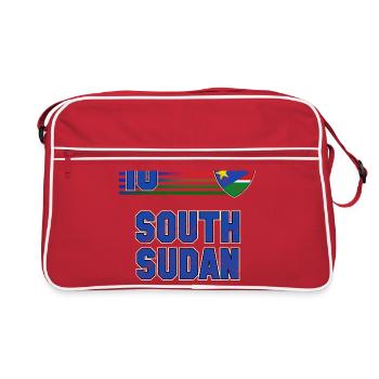 Équipe du Soudan du Sud de football - Sac Retro - rouge/blanc - Devant