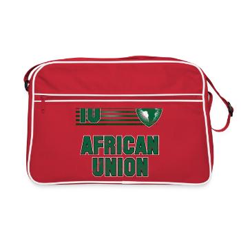 Équipe de football de l’Union africaine - Sac Retro - rouge/blanc - Devant