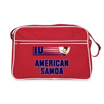 Équipe des Samoa américaines de football - Sac Retro - rouge/blanc - Devant