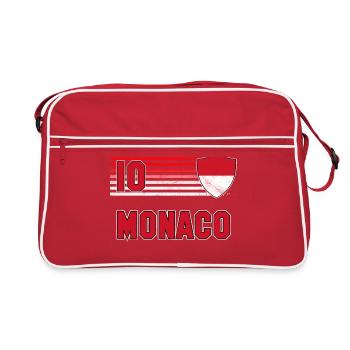 Équipe de Monaco de football - Sac Retro - rouge/blanc - Devant