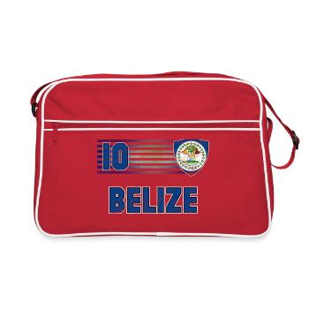 Équipe du Belize de football - Sac Retro - rouge/blanc - Devant