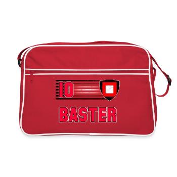 Équipe de football Batwa - Sac Retro - rouge/blanc - Devant
