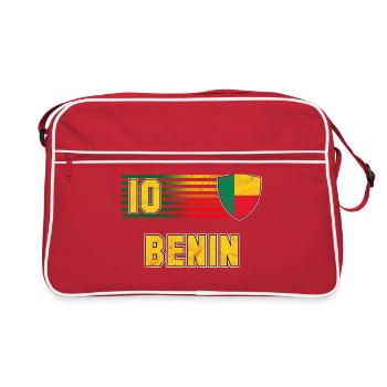 Équipe du Bénin de football - Sac Retro - rouge/blanc - Devant
