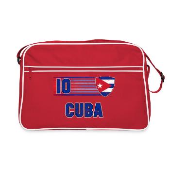 Équipe de Cuba de football - Sac Retro - rouge/blanc - Devant