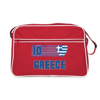 Équipe de Grèce de football - Sac Retro - rouge/blanc - Devant