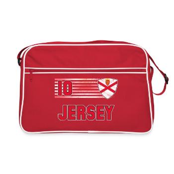 Équipe de football de Jersey - Sac Retro - rouge/blanc - Devant