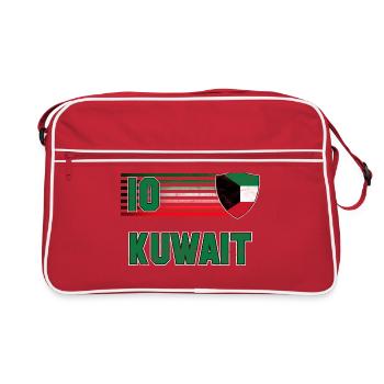 Équipe du Koweït de football - Sac Retro - rouge/blanc - Devant
