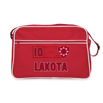 Équipe de football Lakota - Sac Retro - rouge/blanc - Devant