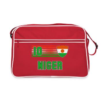 Équipe du Niger de football - Sac Retro - rouge/blanc - Devant