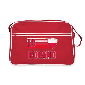 Équipe de Pologne de football - Sac Retro - rouge/blanc - Devant