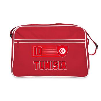 Équipe de Tunisie de football - Sac Retro - rouge/blanc - Devant