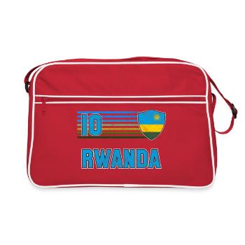 Équipe du Rwanda de football - Sac Retro - rouge/blanc - Devant