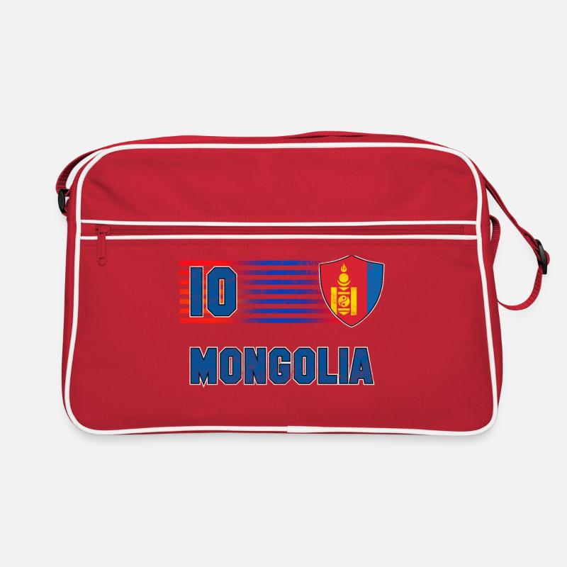 Mongolei Fußball Mannschaft Retro Tasche