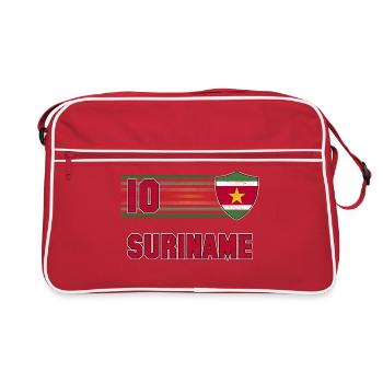 Équipe du Suriname de football - Sac Retro - rouge/blanc - Devant