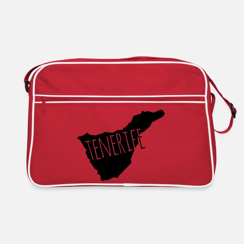 Tenerife - Retro Tasche - Rot/Weiß