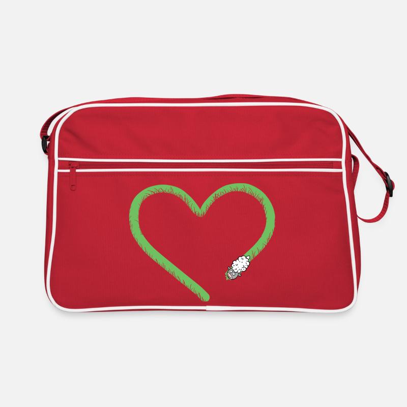 Heart Sheep I Sheep Comic Sac Retro