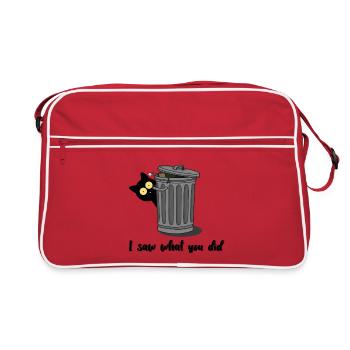 I saw what you did - Retro Tasche - Rot/Weiß - Vorne