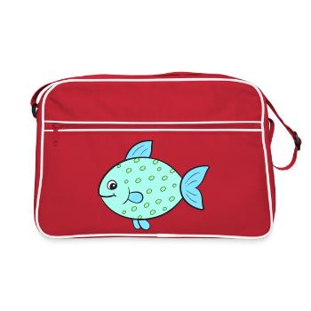 Poisson Poisson - Sac Retro - rouge/blanc - Devant