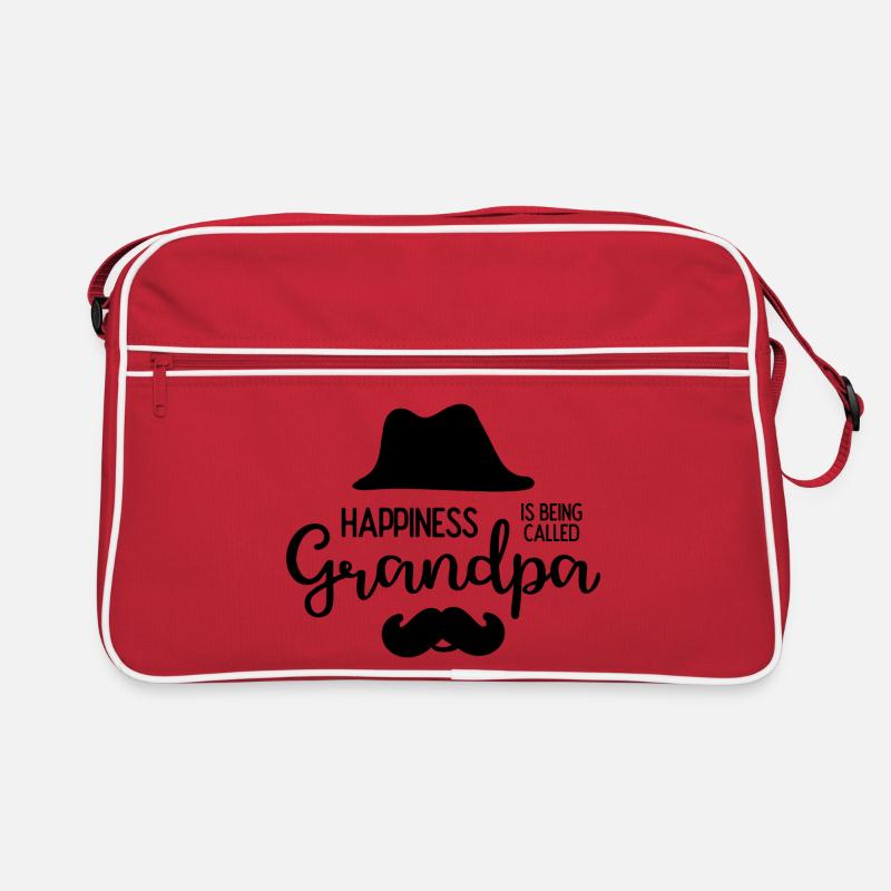 Happines wird Opa genannt Retro Tasche